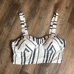American Eagle cropped corset tank